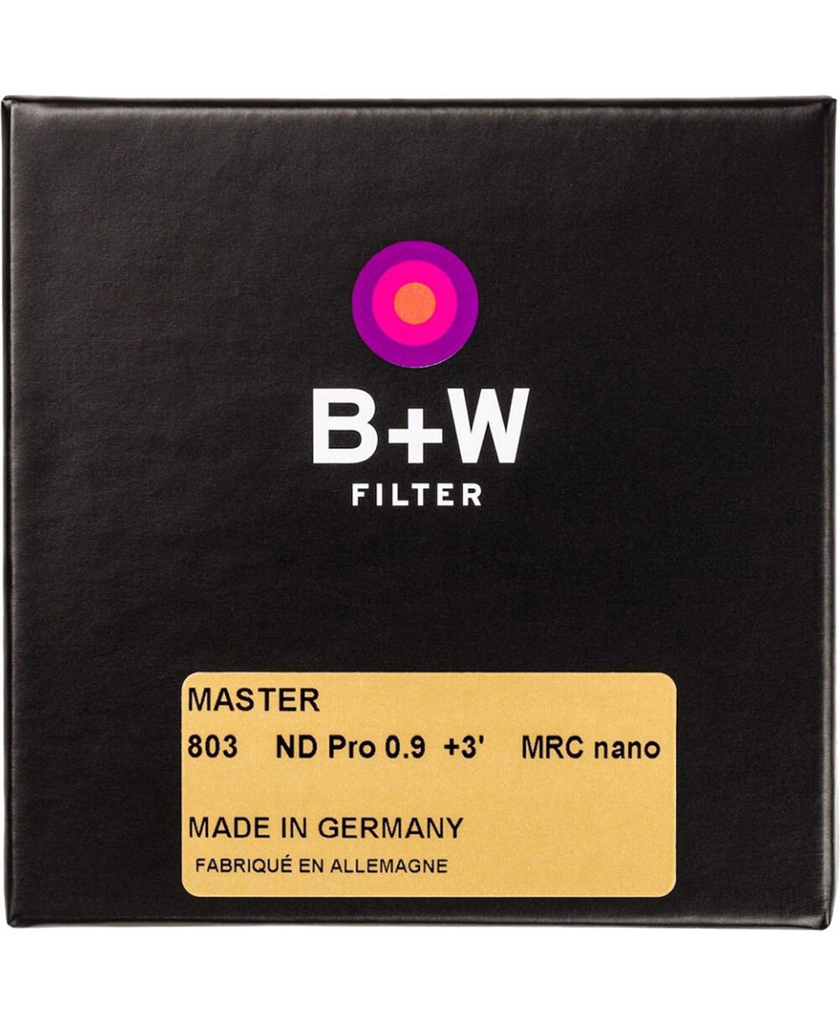 B + W 55mm Master 803M Nd 0.9 3-Stop Mrc Nano Neutral Density Filter
