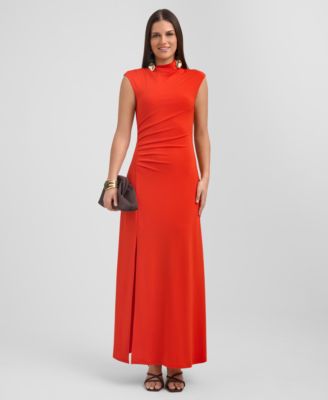 Women's Mock Neck Midi Dress