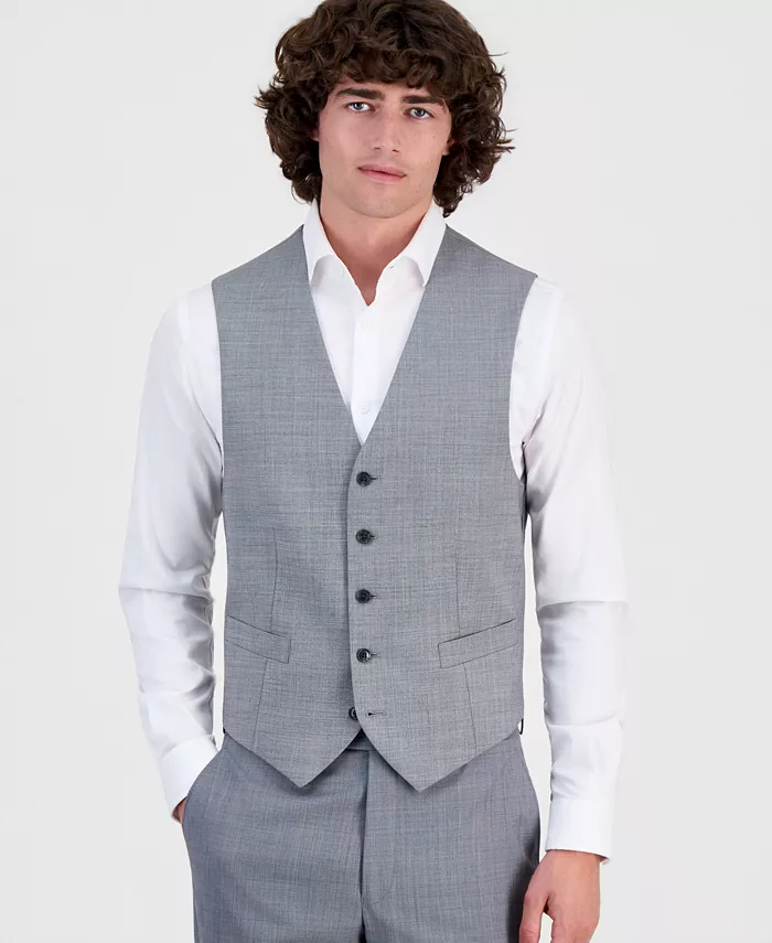 Men's Modern-Fit Wool TH-Flex Stretch Suit Separates Vest - thumbnail 7