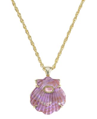 Kendra Scott 14k Gold-Plated Lucia Shell Short Pendant Necklace