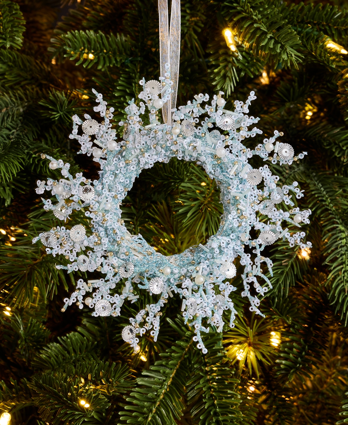 Holiday Lane Seaside Wreath Ornament, Macy's Exclusive