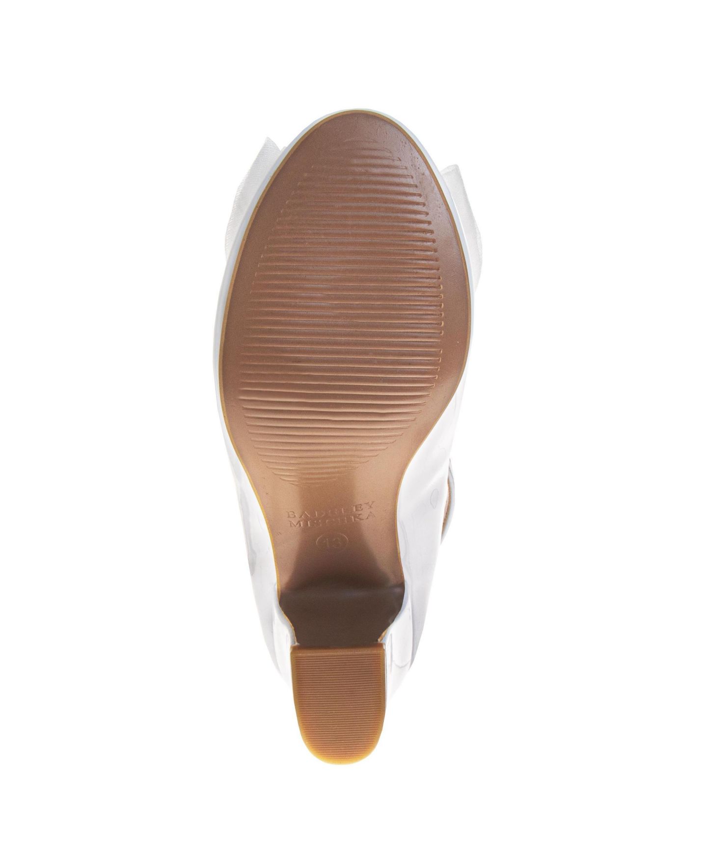 Туфли Badgley Mischka Double Ankle Strap Dress Shoes. для девочек, цвет: Белый лаковый — фото 8