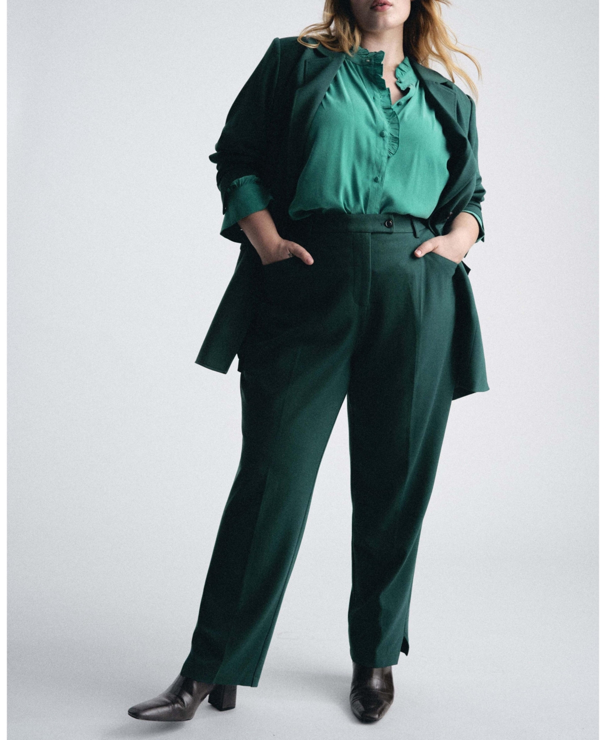 Universal Standard Plus Endora Stretch Cupro Blouse