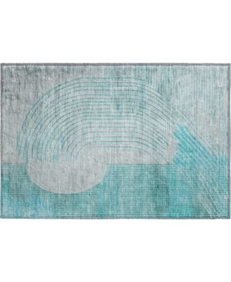 Mayfield Machine Washable AMF2003 1'8"x2'6" Area Rug