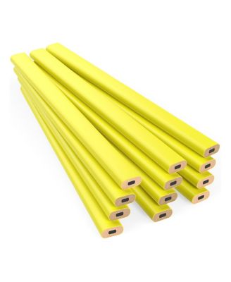 Carpenter Pencils Hard Lead Wooden Lumber #2 HB Black