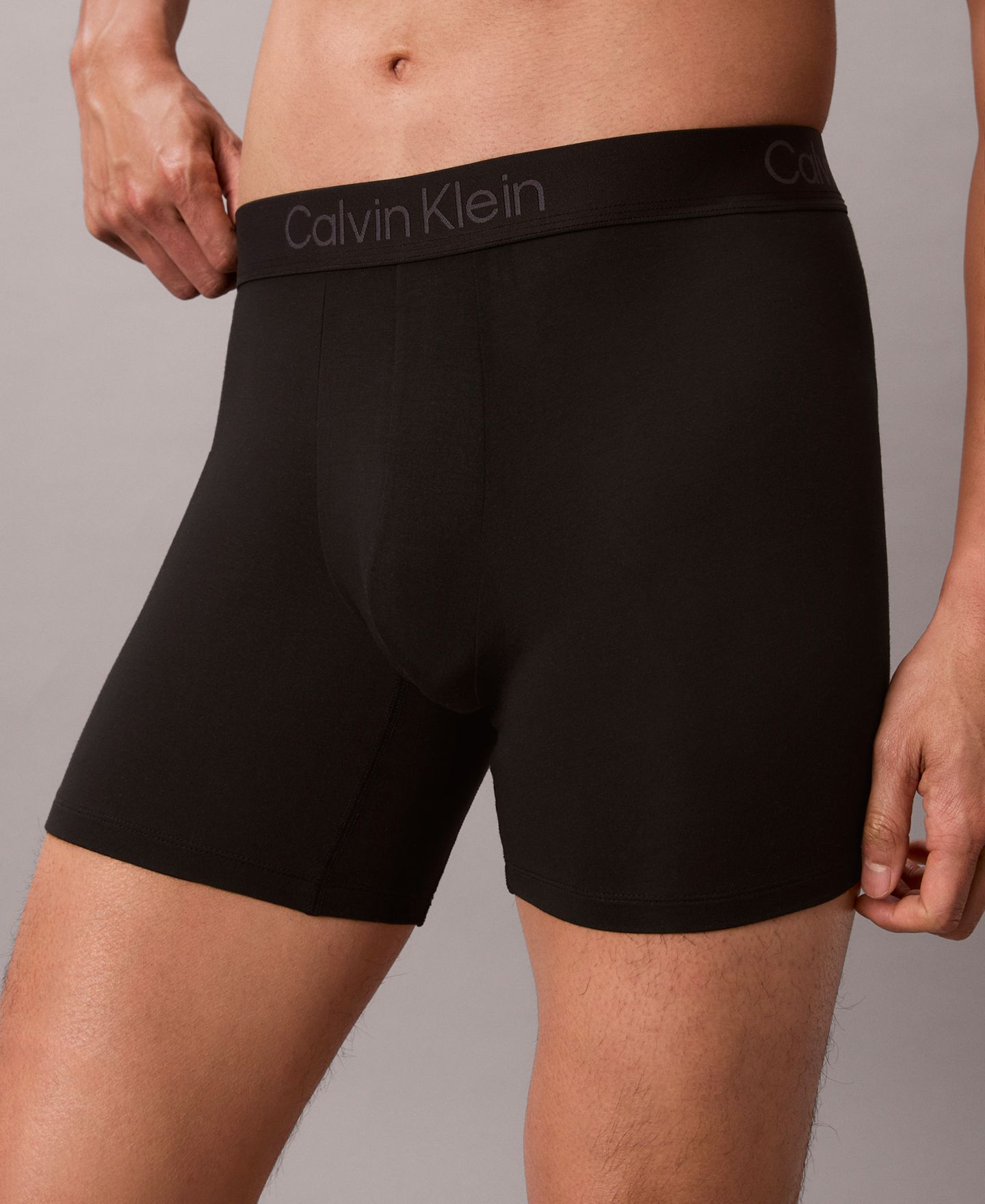 Трусы-боксеры для мужчин, модал, 3 шт. — Calvin Klein, цвет: Чёрный — фото 5