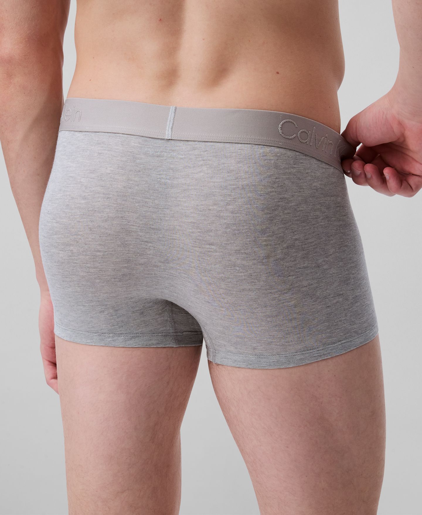 Трусы для мужчин, модал — Calvin Klein, цвет: Серый меланжевый — фото 3