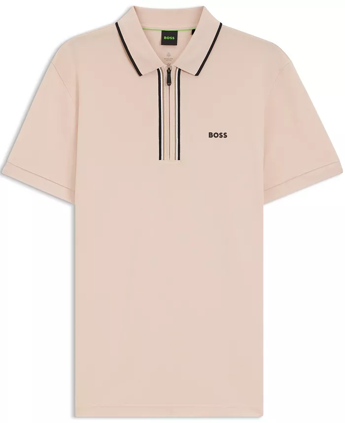 Men's Moisture-Wicking Stretch Cotton Slim-Fit Polo Shirt - thumbnail 7