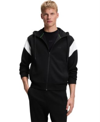 Men's Regular-Fit Zip-Up Spacer Pique Sweatshirt