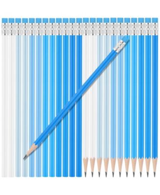 Round Pencils Eraser HB Graphite Drawing Sketching School Supplies 24 pieces