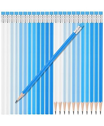 Round Pencils Eraser HB Graphite Drawing Sketching School Supplies 24 pieces