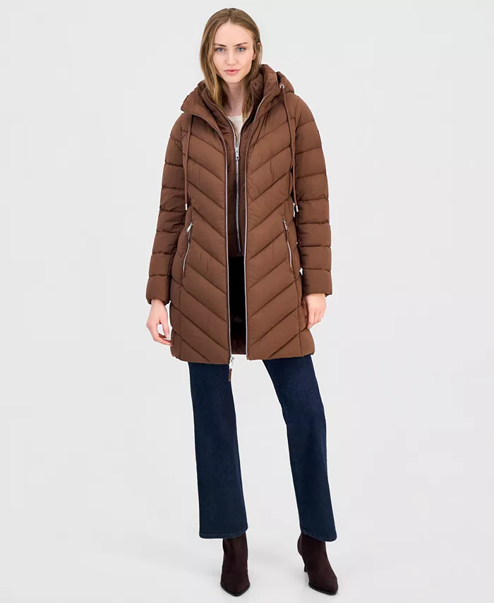 Women's Bibbed Packable Puffer Coat - thumbnail 8
