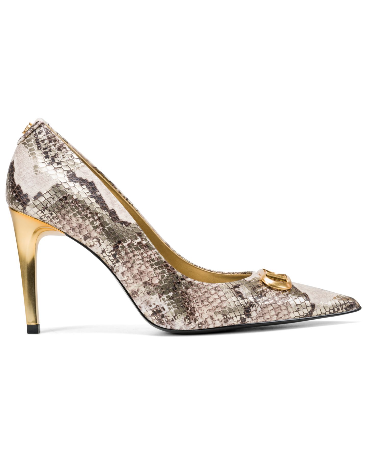 Женские туфли Donna Karan New York Panthia High Slip-On Pumps, цвет: Бежевый — фото 2