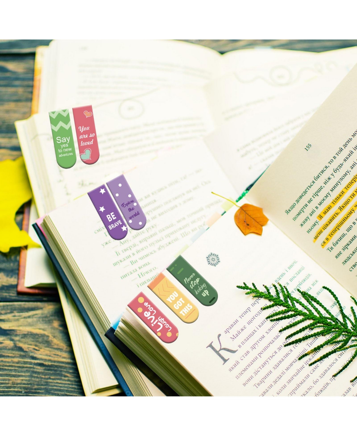 Gnuadz Inspirational Magnetic Bookmarks for Students Teachers