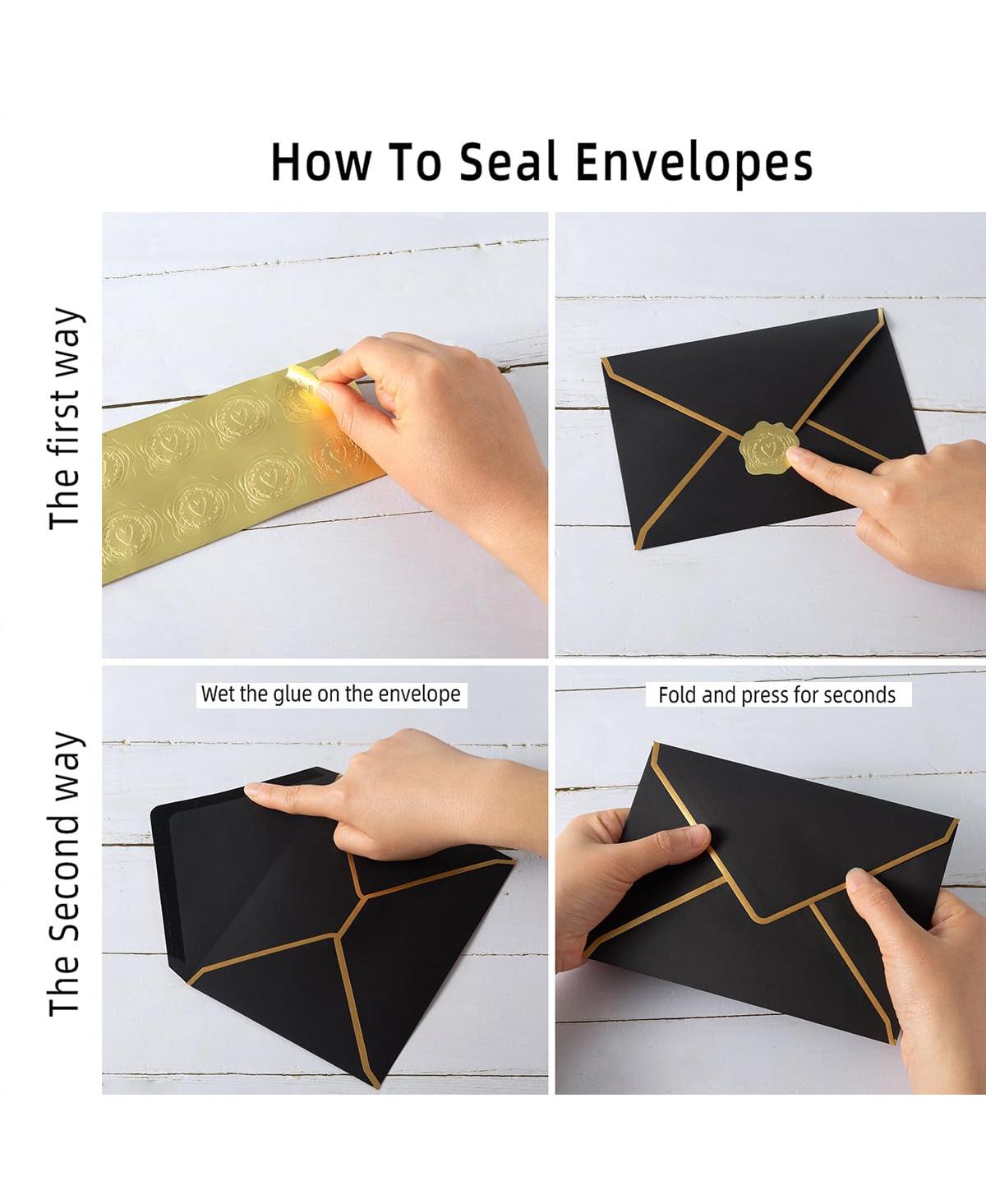 Gnuadz Envelopes With Border Stickers Greeting Cards Invitation