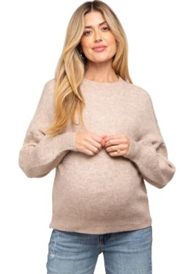 Maternity Bubble Sleeve Sweater