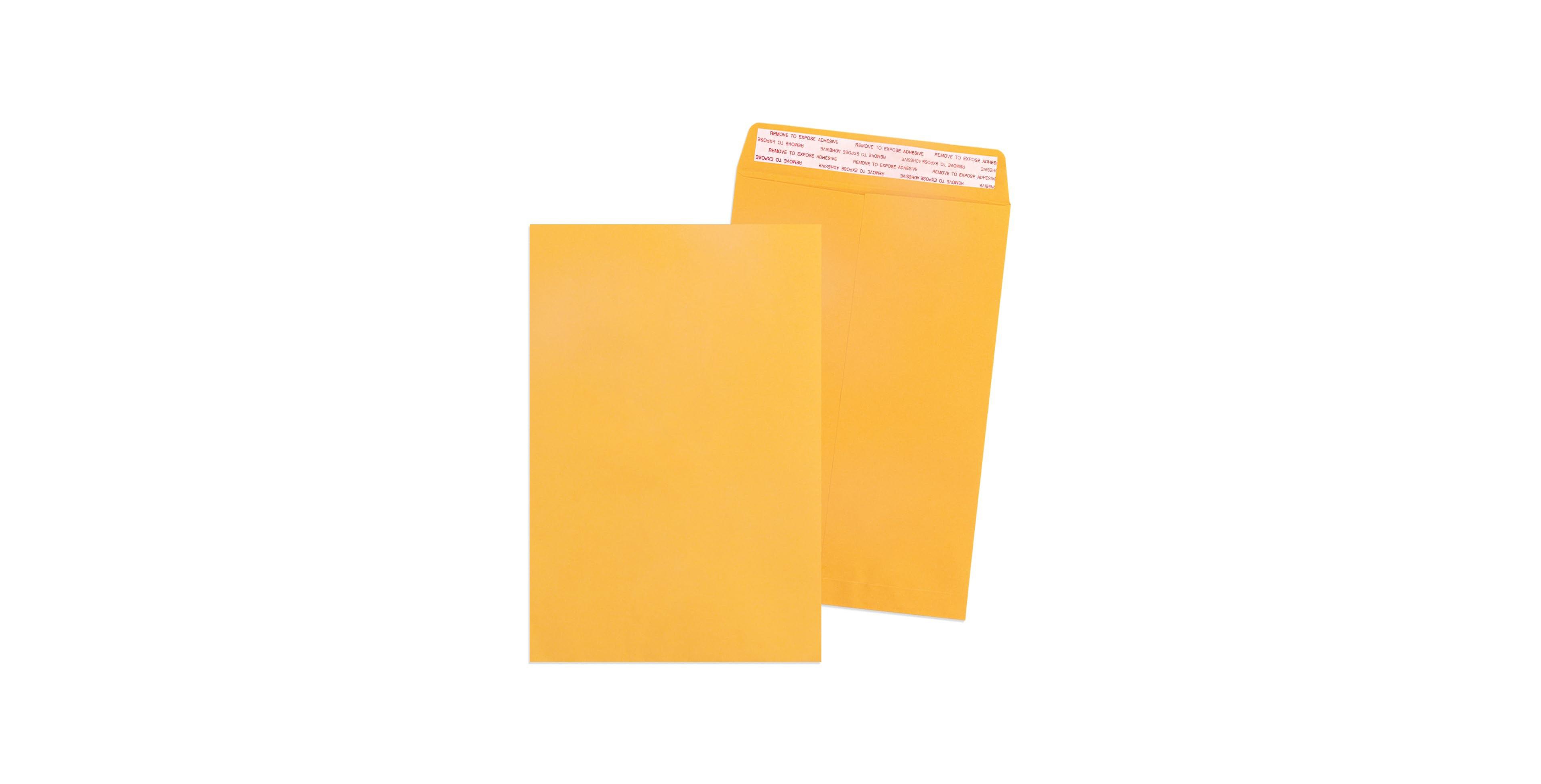 Gnuadz Geofun Manilla Envelopes Peel Seal Open End