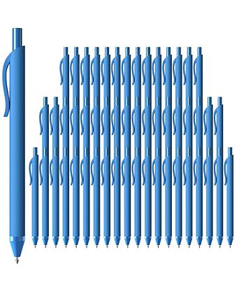 Pens Bulk 52 Pack Retractable Ballpoint Smooth Writing Quick Drying