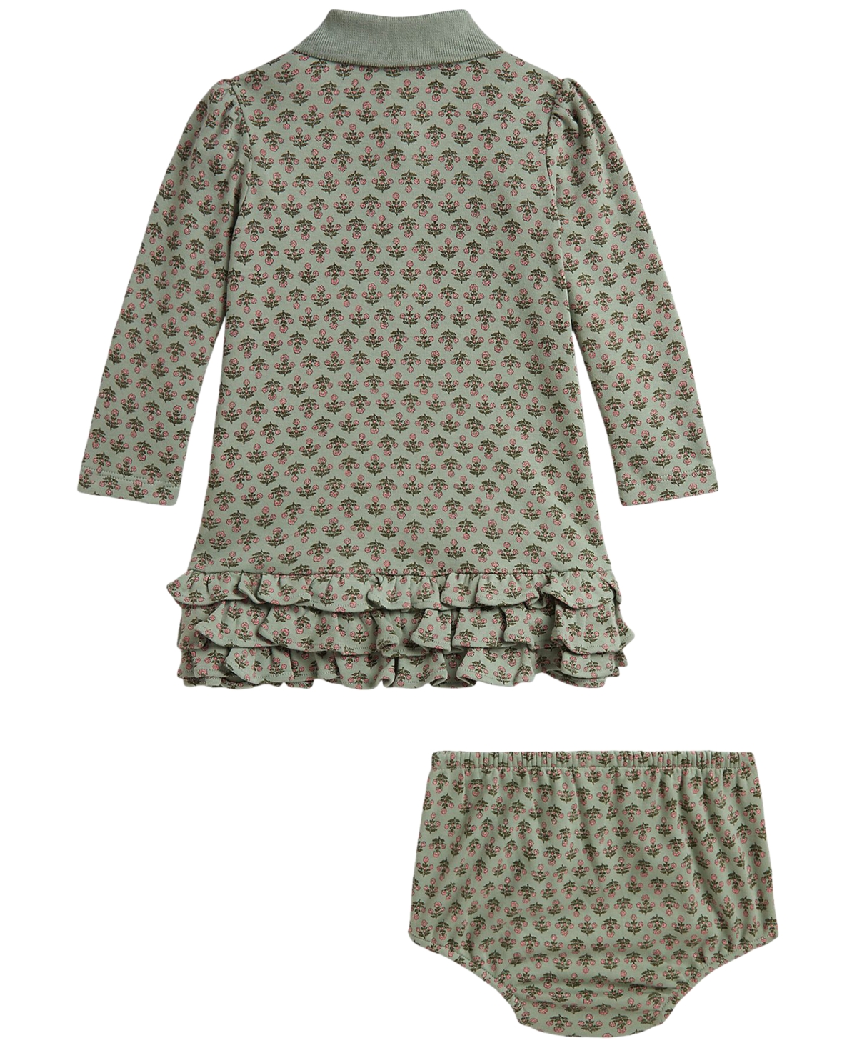 Polo Ralph Lauren Baby Girls' Floral Soft Dress and Bloomer, 2-Piece Set