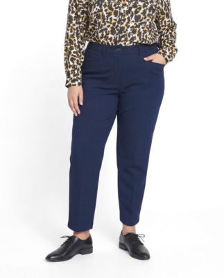 Plus Size Cigarette Ponte Pants
