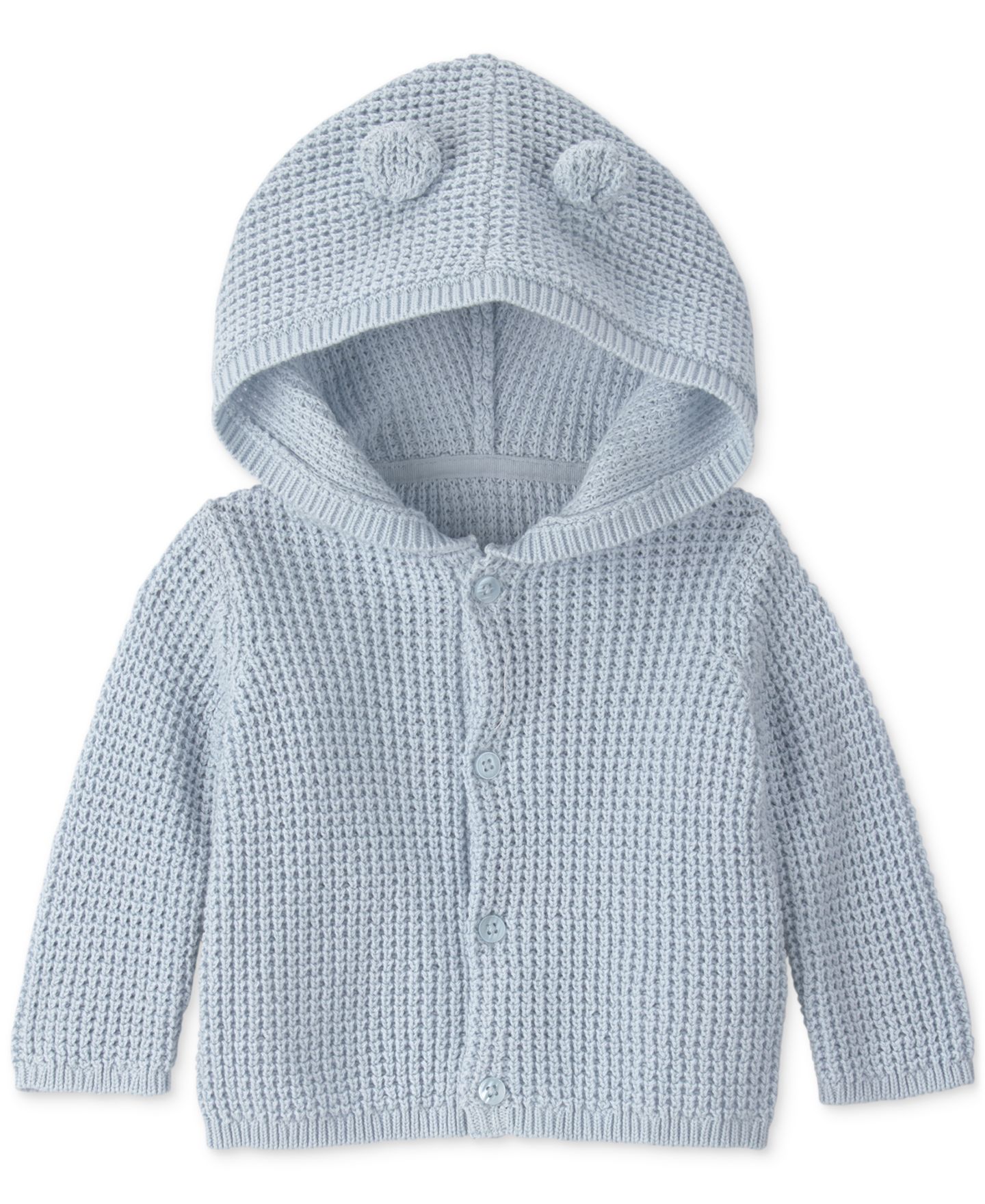 Свитер Carter's Bear Ears Long-Sleeve Hooded Sweater для малышей, цвет: Синий — фото 1