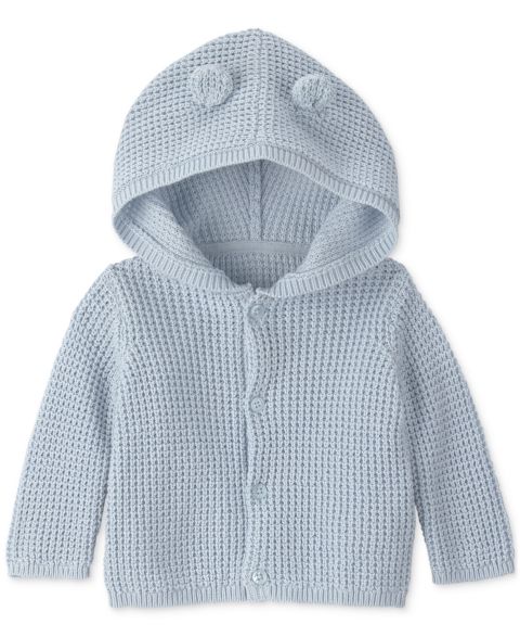 Свитер Carter's Bear Ears Long-Sleeve Hooded Sweater для малышей, цвет: Синий