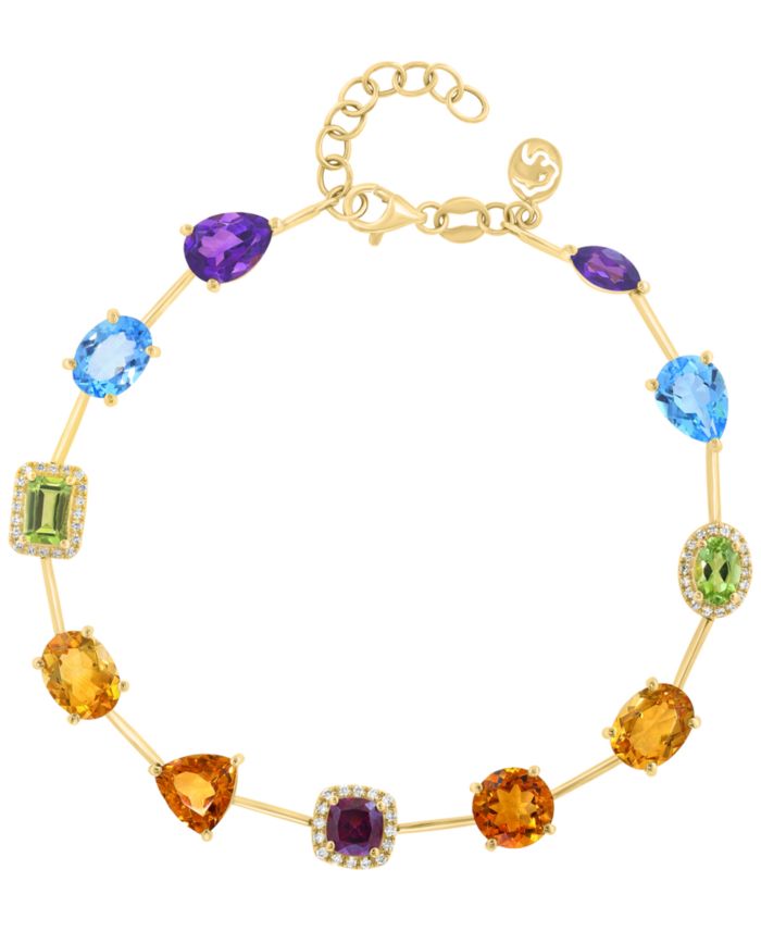 EFFY Collection Multi-Gemstone (11 ct. t.w.) & Diamond (1/4 ct. t.w.)