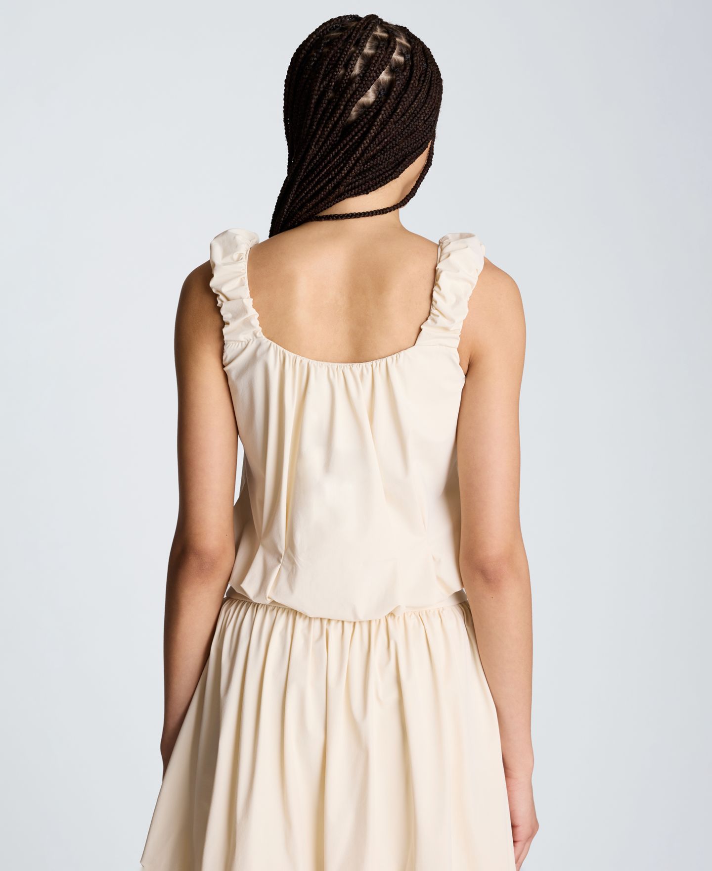 Женский топ Kenneth Cole Seoul Knit Ruched Scoop Neck, цвет: Устричный — фото 5