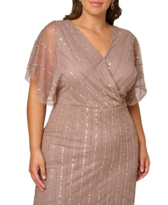 tan plus size formal dresses Standards & Practices Plus Size Cowl Neck Spaghetti Strap Matte Satin Slip Dress