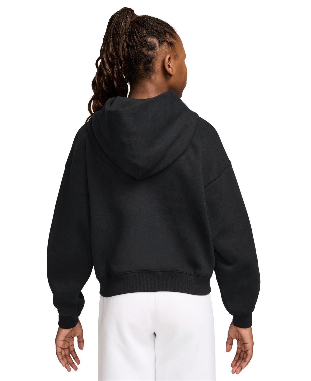 Nike Sportswear Studio Girls' 7-16 Oversized Fleece Full-Zip Hoodie