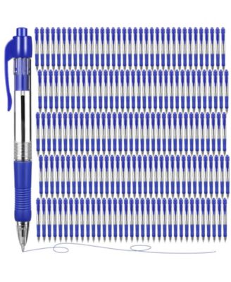 Retractable Ballpoint Pen Medium Point Click Grip 200 Pack