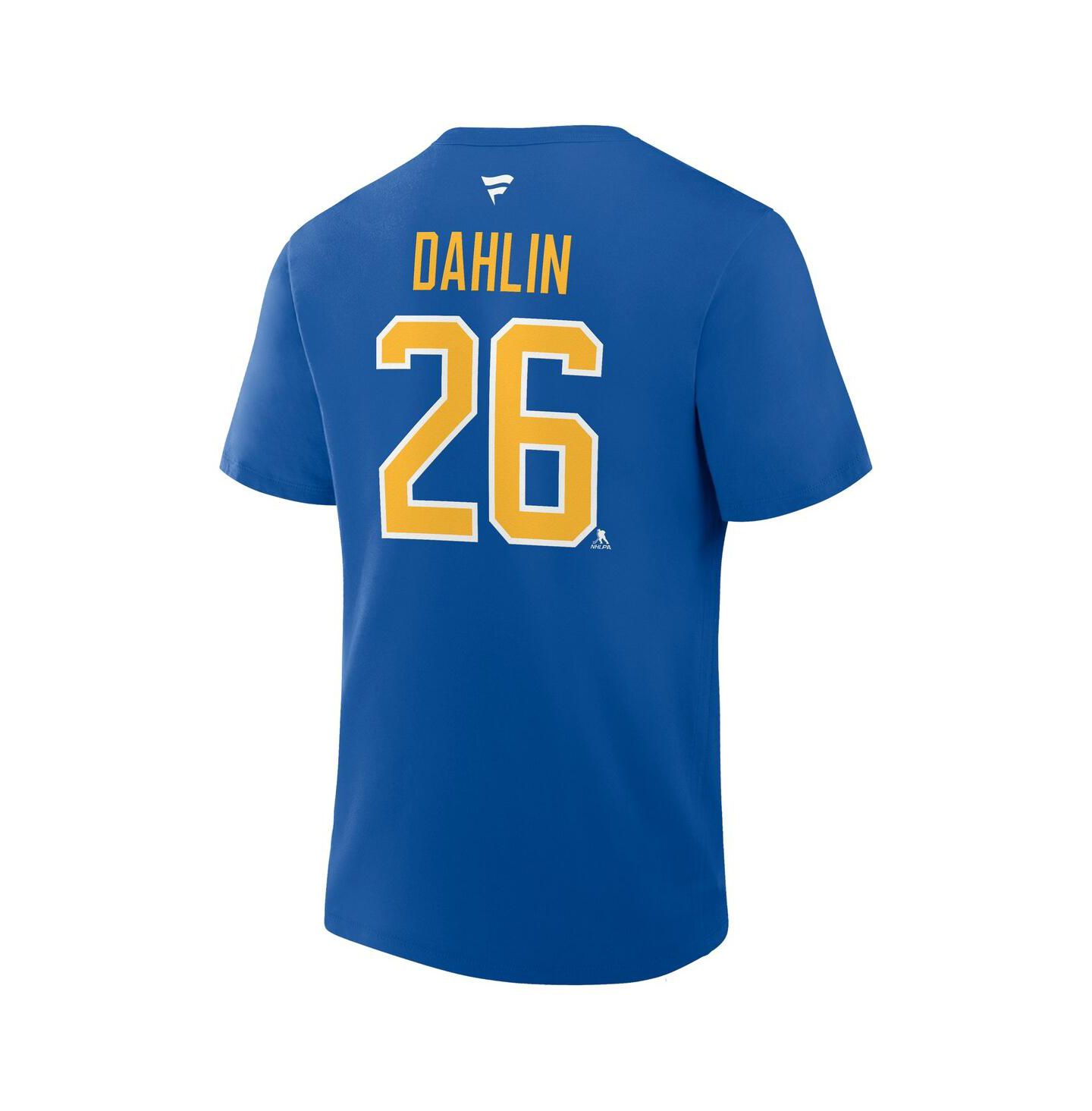 Мужская футболка Fanatics Rasmus Dahlin Royal Buffalo Sabres Authentic Stack Name & Number — фото 2