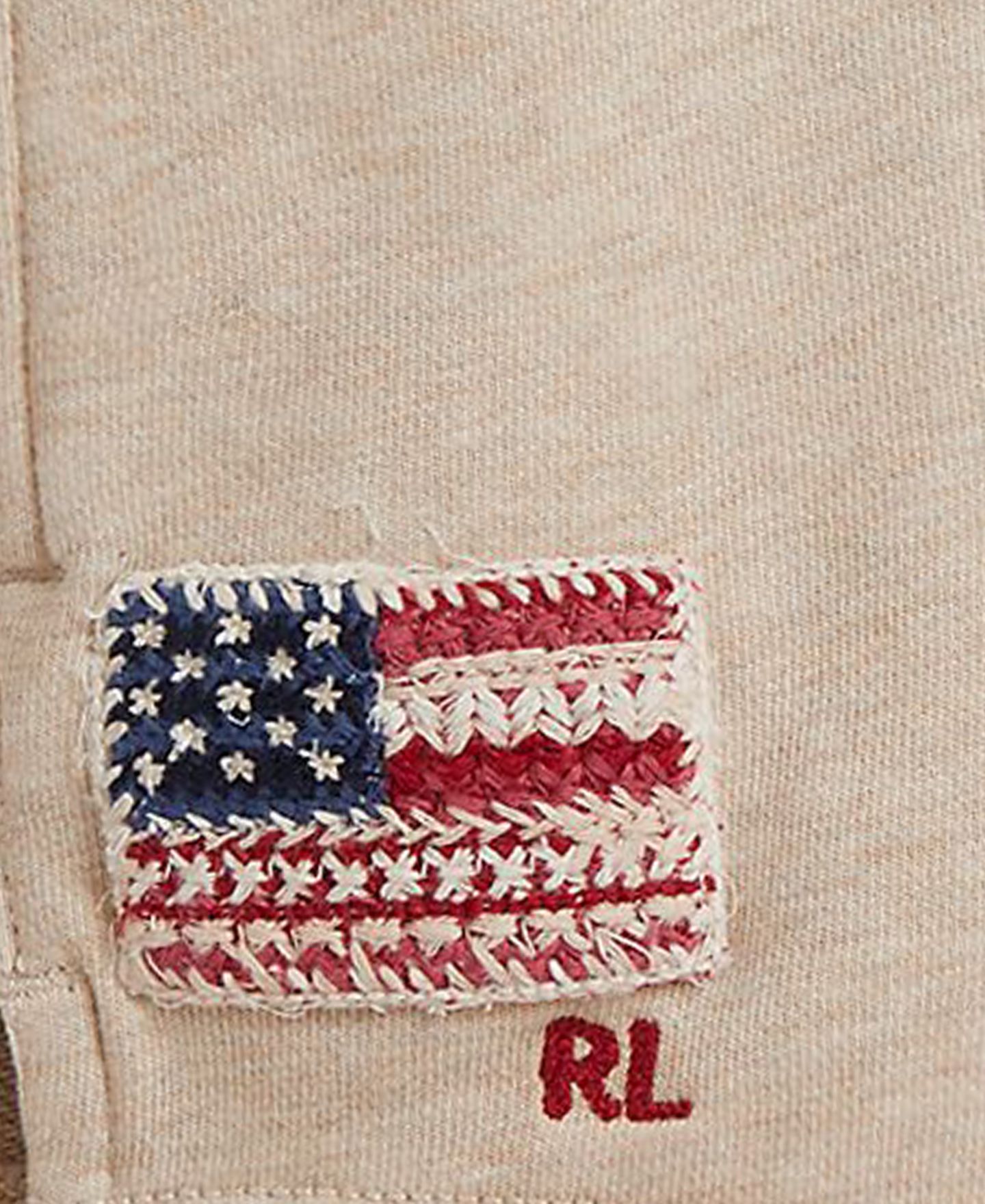 Шорты Polo Ralph Lauren Flag Terry Pull-On Shorts для девочек, цвет: Дюнный меланжевый — фото 3