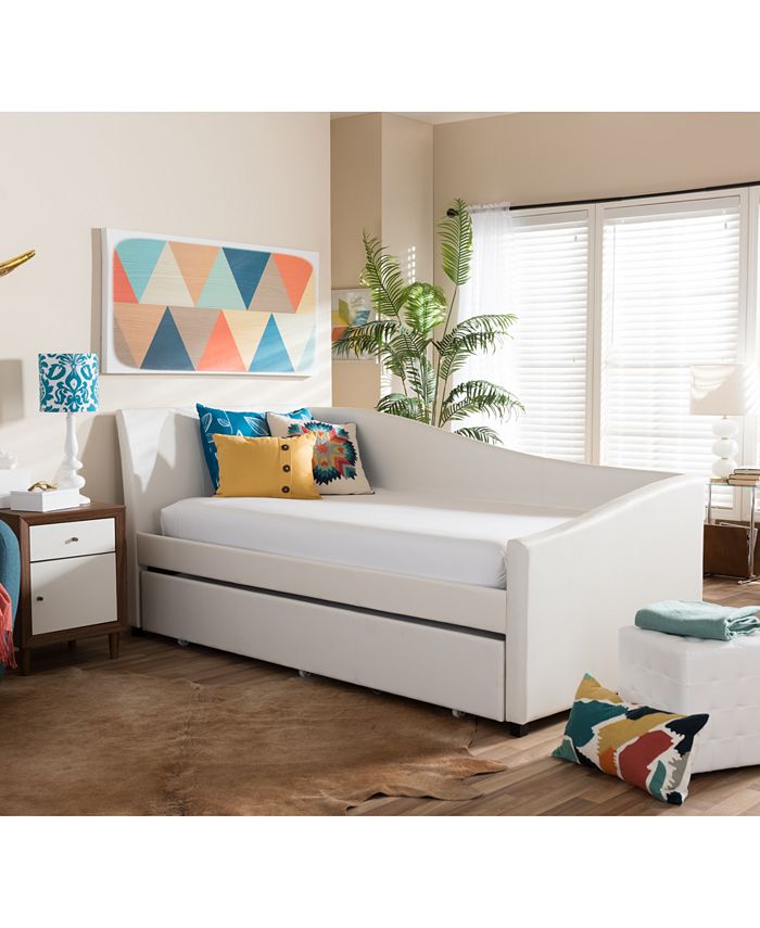 Furniture Sheely Modern & Contemporary Twin Sofa Daybed, Quick Ship