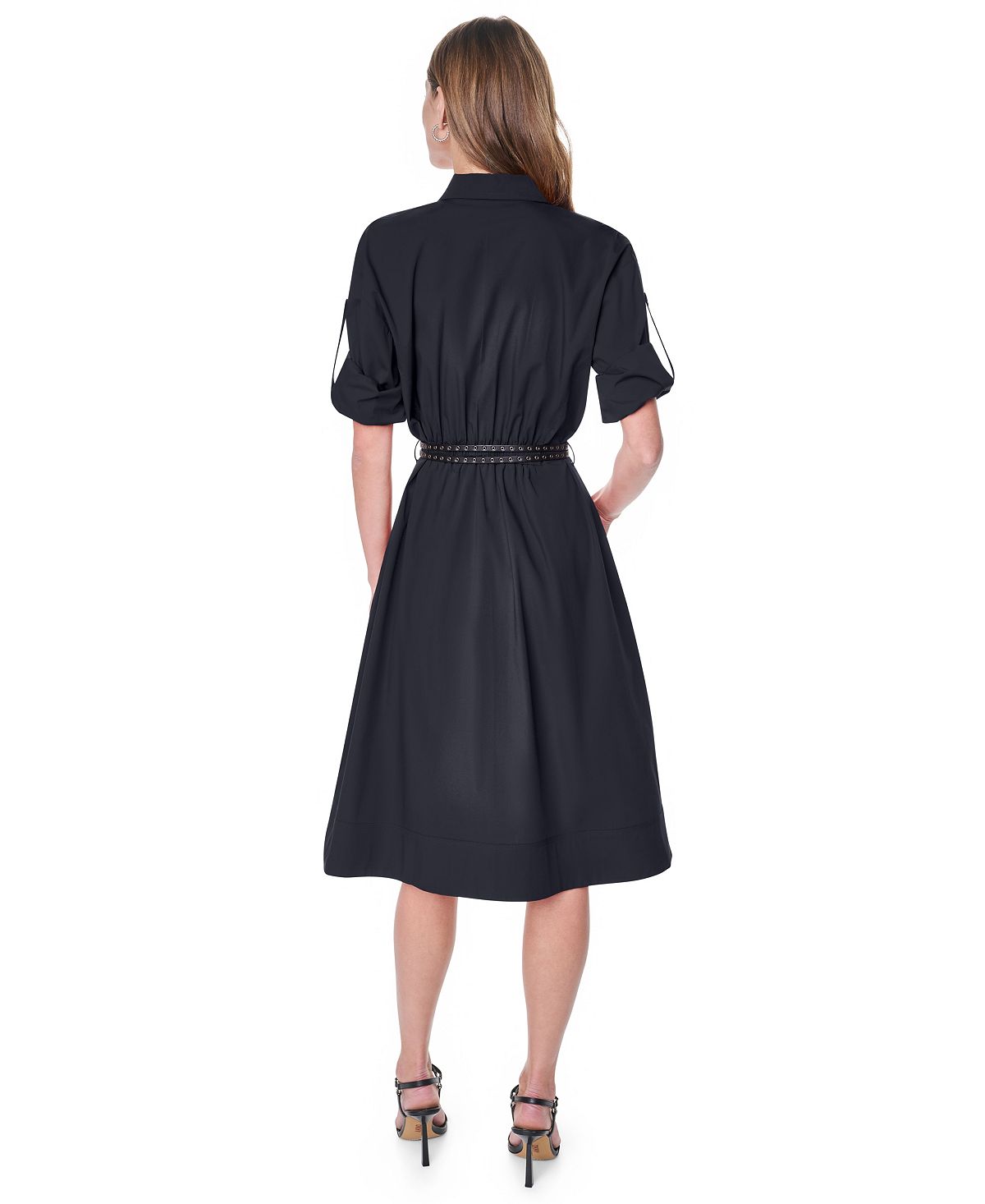 DKNY Petite Roll-Tab Button-Down Dress view 6 — MAYCSS fashion products