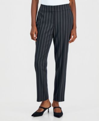 Women's Ava Straight-Leg Pinstripe Pants