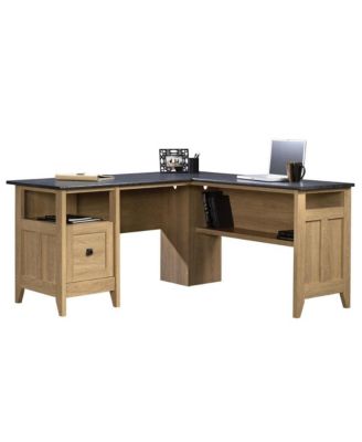 August Hill L Desk, Dover Oak finish