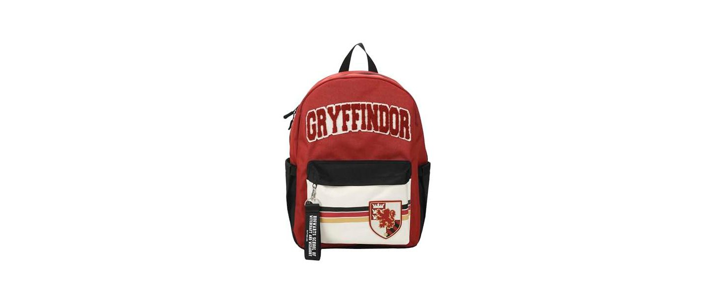 Рюкзак Harry Potter Gryffindor Crest 16.5" Adult Red, цвет: Красный / Чёрный — фото 9