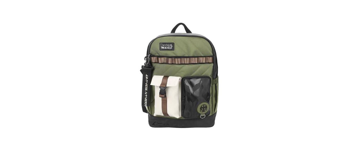 Рюкзак Star Wars: The Mandalorian Green 18.5", цвет: Зелёный — фото 3