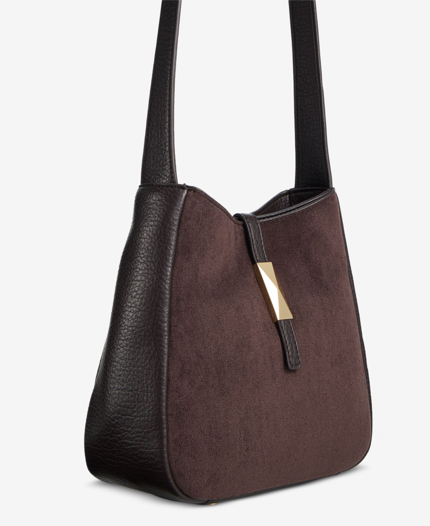 Женская сумка I.N.C. International Concepts Dersi Suede Crossbody, цвет: Шоколадный сливовый — фото 3