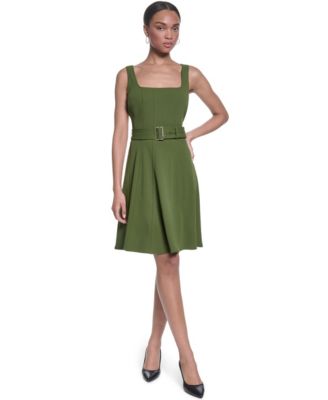 Women's Scuba Crepe Knee-Length Dress