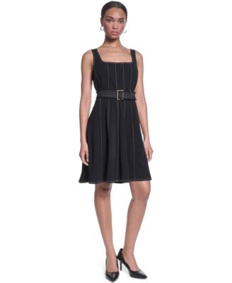 Women's Scuba Crepe Knee-Length Dress