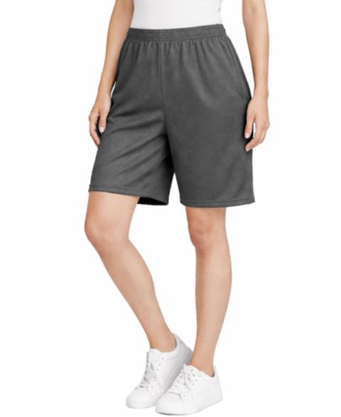 Женские шорты Jump Start Loose Fit Lightweight Breathable Moisture Wicking Mesh, цвет: Угольный