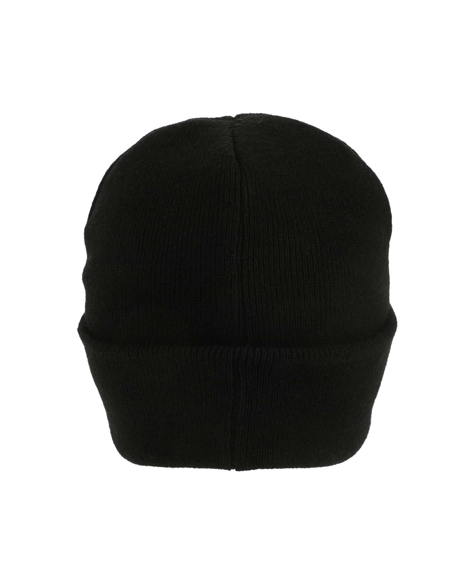 Men's Embroidered Logo Black Cuff Beanie.