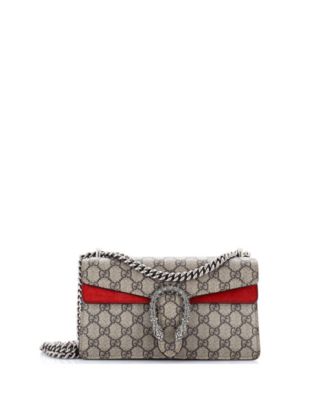 Small Dionysus Bag GG Coated Canvas with Crystal Embellished Metal
