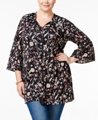 plus size peasant tops tunic