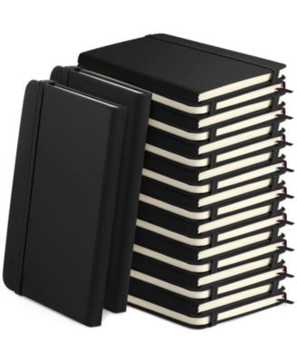 Lined Journal Notebooks A5 Hardcover PU Leather Wide Ruled