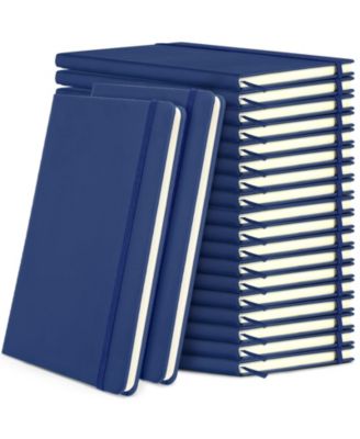 Lined Journal Notebooks A5 Hardcover PU Leather Wide Ruled