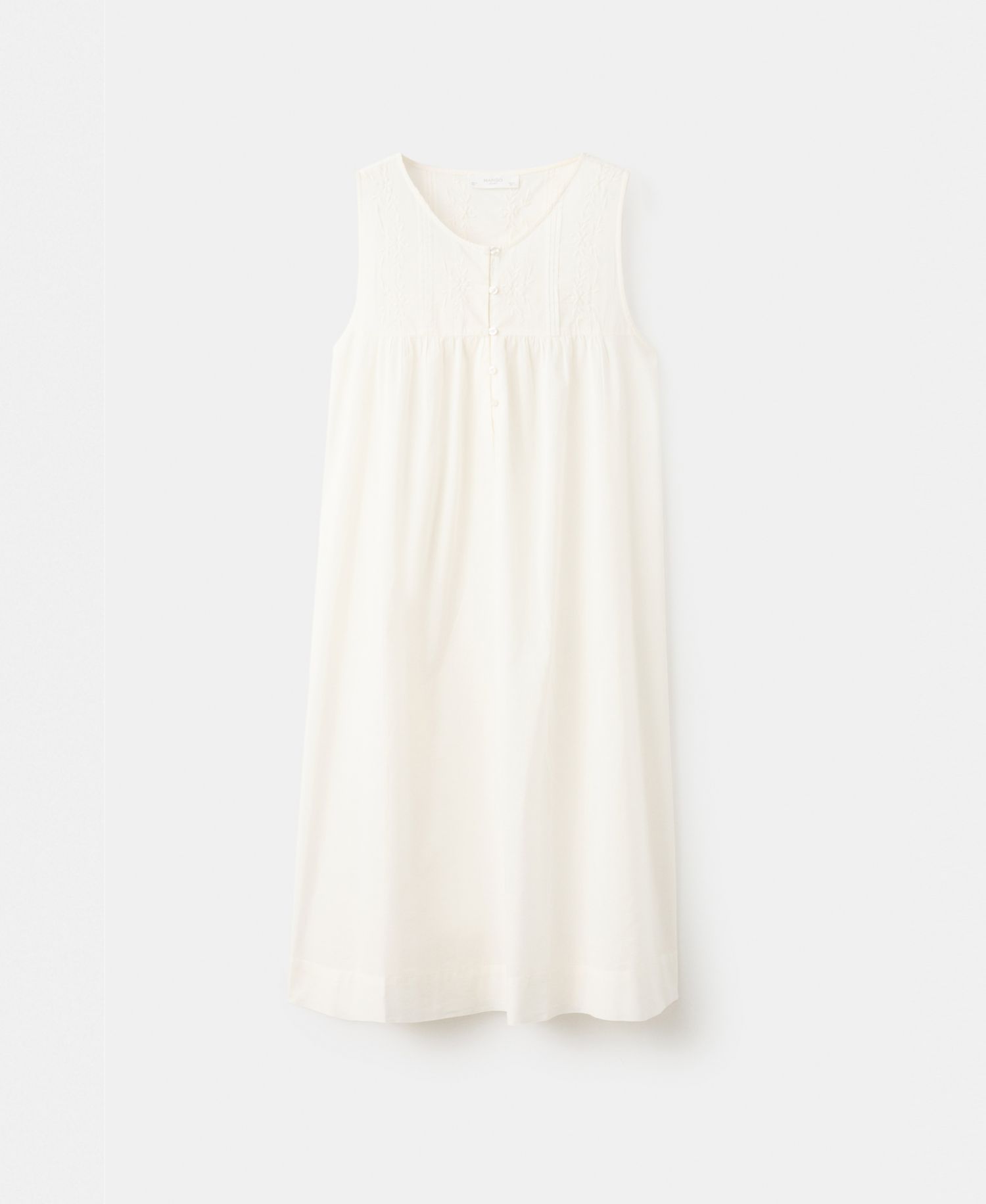 Women's Embroidered Detail Cotton Nightdress