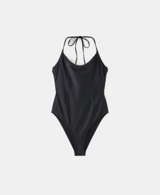 Women's Seam Detail Halter Swimsuit